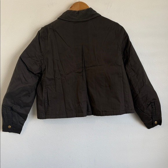 J Crew Cropped Barn Jacket™ in ripstop cotton XS Mossy Brown - Picture 3 of 6